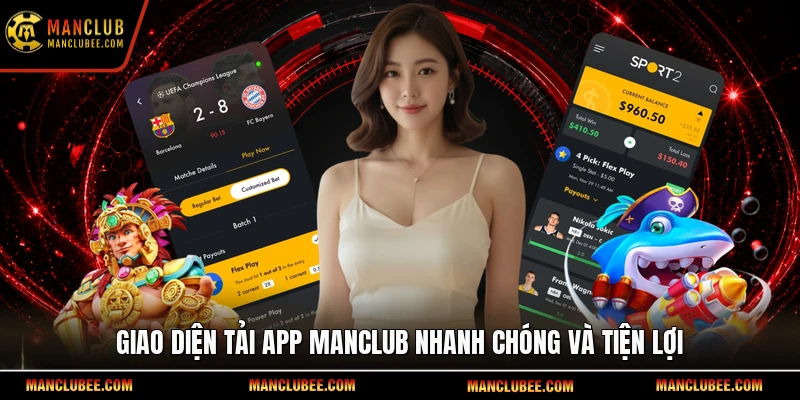Giao diện tải app Manclub nhanh chóng và tiện lợi.