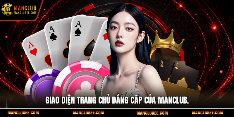Giao diện trang chủ đẳng cấp của Manclub.
